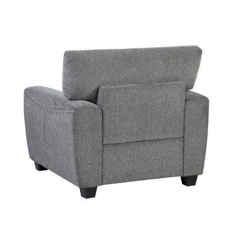 Isabel Dark Gray Chair by Homelegance at Eve Furniture