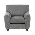 Isabel Dark Gray Chair by Homelegance at Eve Furniture