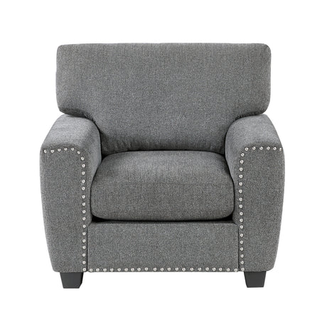 Isabel Dark Gray Chair by Homelegance at Eve Furniture