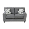 Isabel Dark Gray Loveseat by Homelegance at Eve Furniture