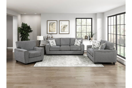 Isabel Dark Gray Loveseat by Homelegance at Eve Furniture