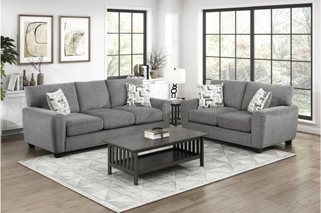 Isabel Dark Gray Sofa by Homelegance at Eve Furniture