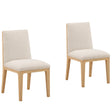 Itan Dining Chair, Cream, Set of 2 by Dovetail at Eve Furniture