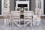 Ithaca Grayish White/Brown Dining Set by Homelegance at Eve Furniture