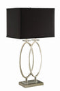 Izuku Black/Brushed Nickel Rectangular Shade Table Lamp by Coaster at Eve Furniture