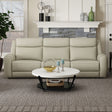 Jacobus Beige Manual Recliner Sofa by Furniture of America at Eve Furniture