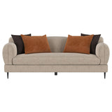 Jade Latte 2-Piece Chenille Upholstered Sofa Set by Coaster at Eve Furniture