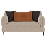 Jade Latte 2-Piece Chenille Upholstered Sofa Set by Coaster at Eve Furniture