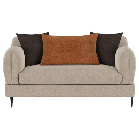Jade Latte 2-Piece Chenille Upholstered Sofa Set by Coaster at Eve Furniture
