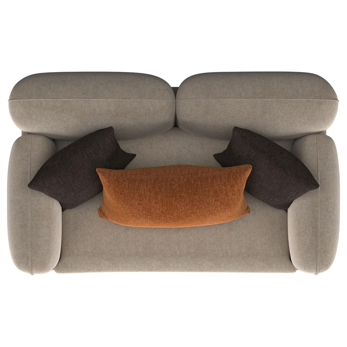 Jade Latte Chenille Upholstered Sculpted Track Arm Loveseat by Coaster at Eve Furniture