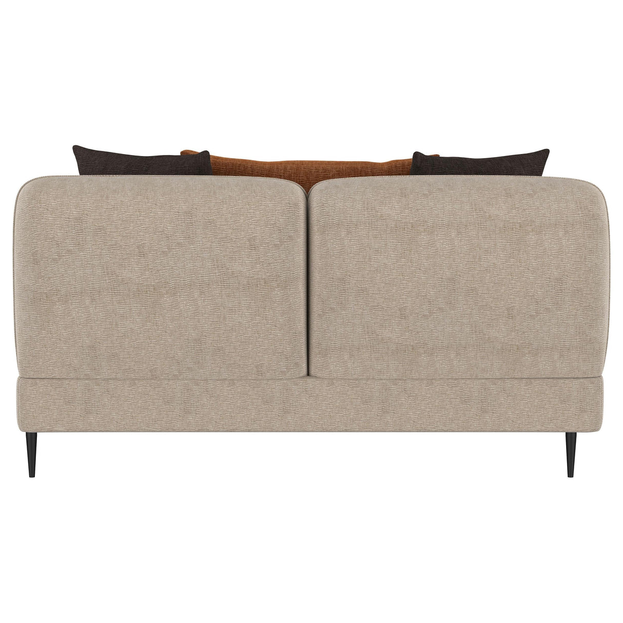 Jade Latte Chenille Upholstered Sculpted Track Arm Loveseat by Coaster at Eve Furniture