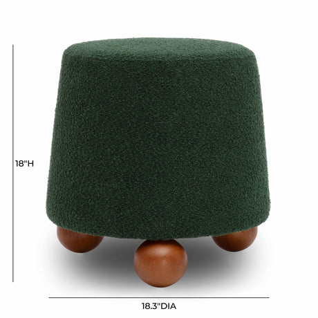 Jaine Boucle Stool by TOV Furniture at Eve Furniture