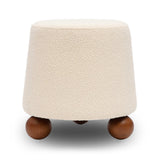 Jaine Boucle Stool by TOV Furniture at Eve Furniture