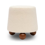 Jaine Boucle Stool by TOV Furniture at Eve Furniture