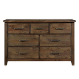 Jerrick Burnished Brown Sleigh Storage Platform Bedroom Set by Homelegance at Eve Furniture