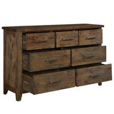 Jerrick Burnished Brown Sleigh Storage Platform Bedroom Set by Homelegance at Eve Furniture
