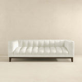 Melissa Mid-Century White Boucle Modern Sofa by Ashcroft Imports at Eve Furniture