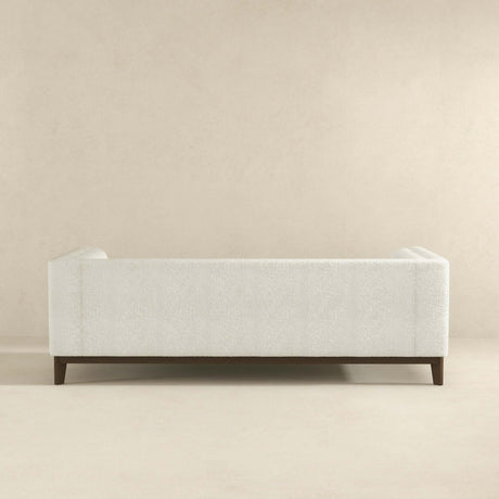Melissa Mid-Century White Boucle Modern Sofa by Ashcroft Imports at Eve Furniture
