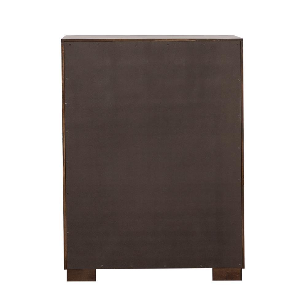 Jessica Cappuccino 5-Drawer Chest by Coaster at Eve Furniture