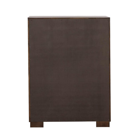 Jessica Cappuccino 5-Drawer Chest by Coaster at Eve Furniture