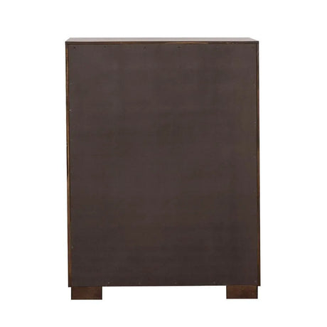 Jessica Cappuccino 5-Drawer Chest by Coaster at Eve Furniture