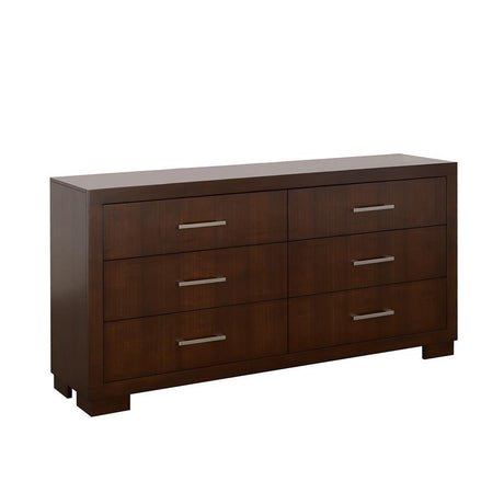 Jessica Cappuccino 6-Drawer Dresser by Coaster at Eve Furniture