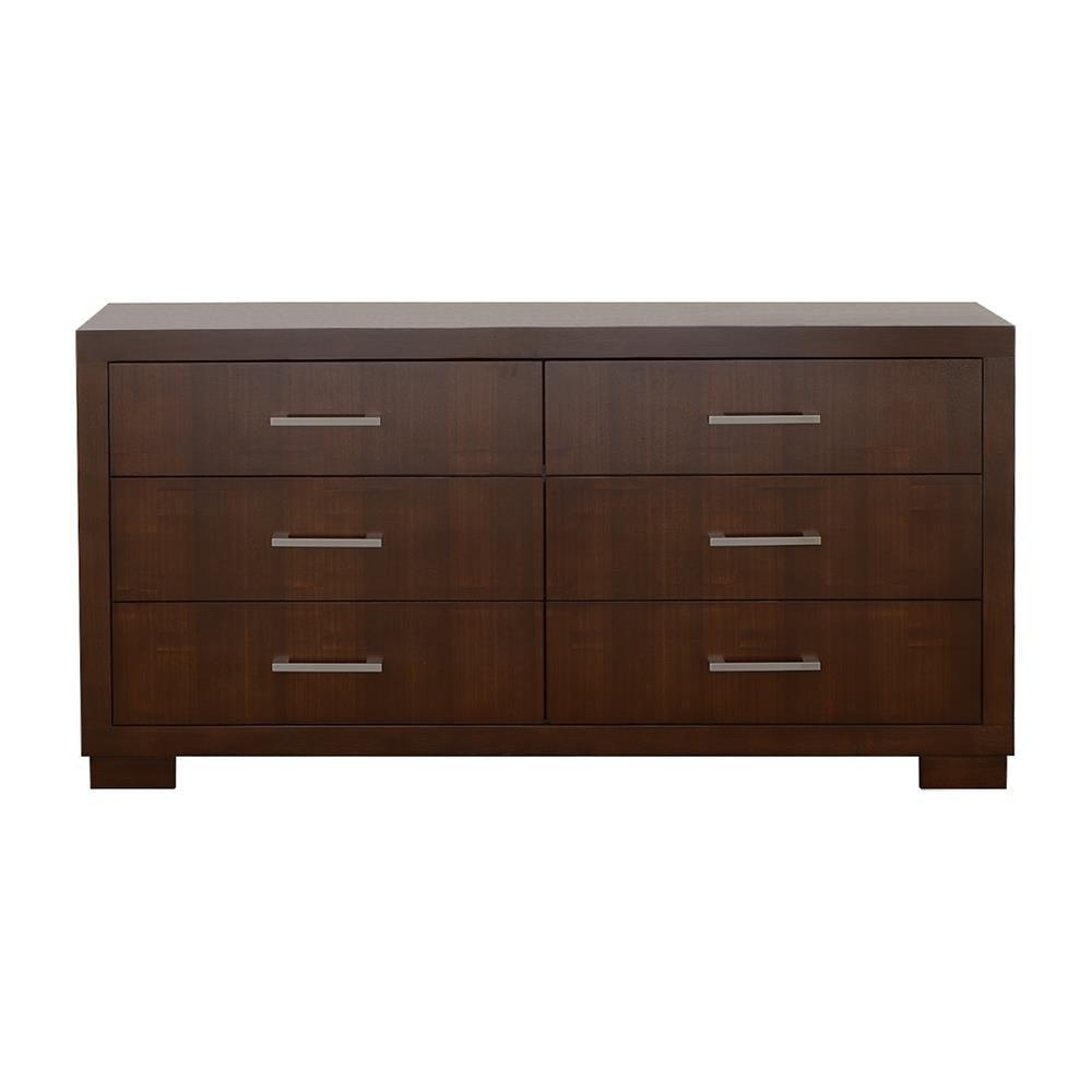 Jessica Cappuccino 6-Drawer Dresser by Coaster at Eve Furniture
