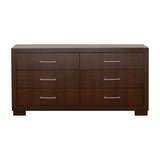 Jessica Cappuccino 6-Drawer Dresser by Coaster at Eve Furniture