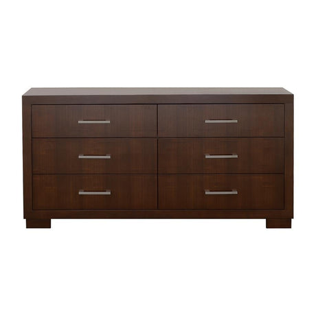 Jessica Cappuccino 6-Drawer Dresser by Coaster at Eve Furniture