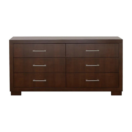 Jessica Cappuccino 6-Drawer Dresser by Coaster at Eve Furniture