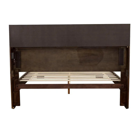 Jessica Cappuccino Queen Bed with Storage Headboard by Coaster at Eve Furniture