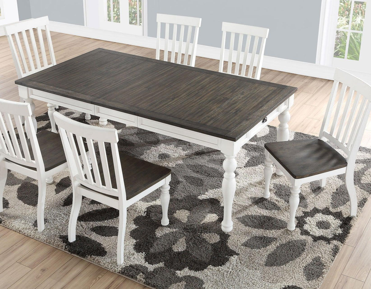 Joanna 64-80 inch Dining Table w/ 16″Leaf by Steve Silver at Eve Furniture