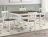 Joanna Ivory/Mocha 5-Piece Kids Dining Set by Steve Silver at Eve Furniture