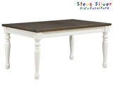 Joanna Mocha/Ivory Kids Dining Table by Steve Silver at Eve Furniture