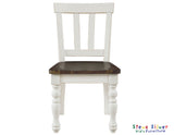 Joanna Mocha/Ivory Solid Wood Kids Dining Side Chair by Steve Silver at Eve Furniture