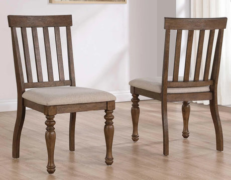 Joanna Side Chair, Brown by Steve Silver at Eve Furniture