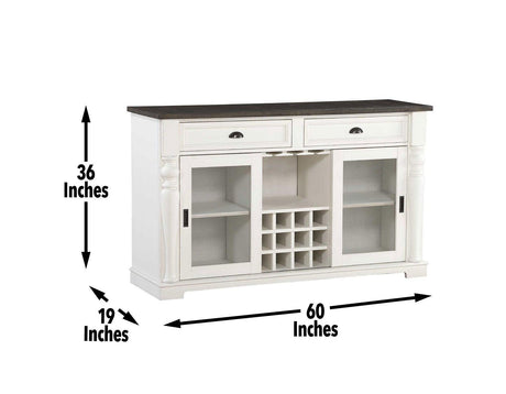 Joanna Two Tone Server by Steve Silver at Eve Furniture