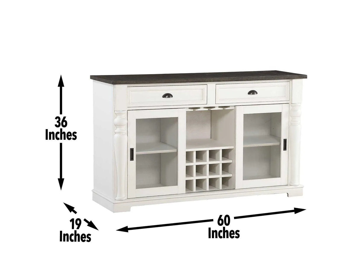 Joanna Two Tone Server by Steve Silver at Eve Furniture