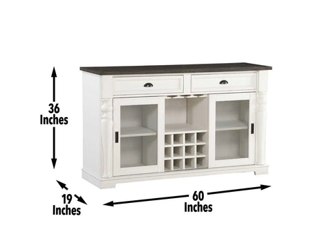 Joanna Two Tone Server by Steve Silver at Eve Furniture