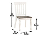 Joanna Two Tone Side Chair, Set of 2 by Steve Silver at Eve Furniture
