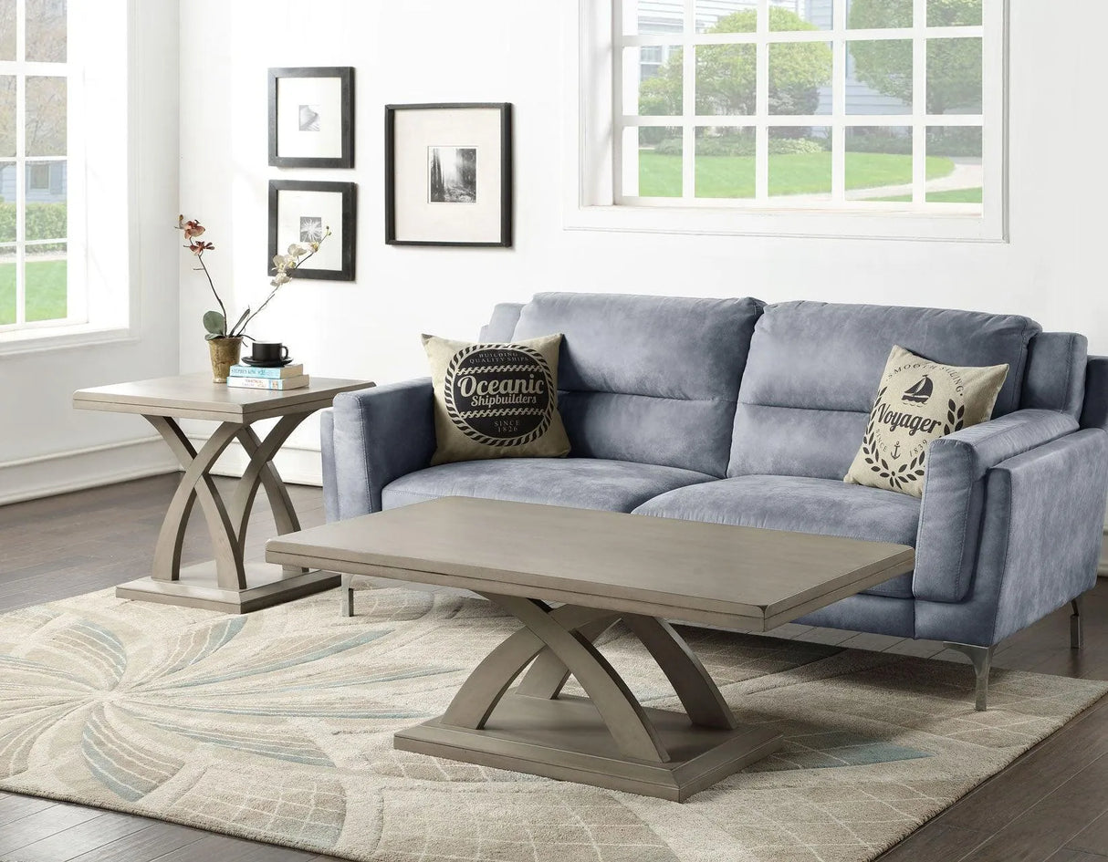 Jocelyn End Table, Grey by Steve Silver at Eve Furniture