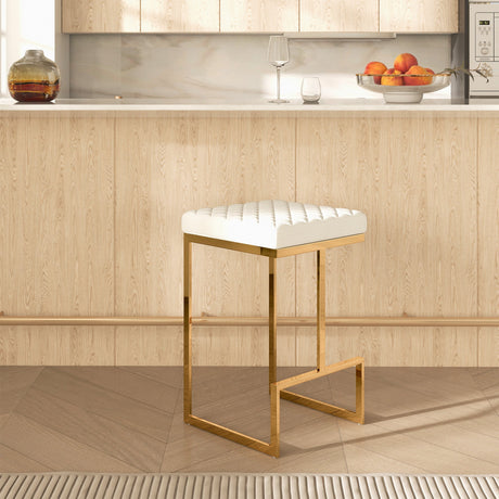 Joel Beige Boucle Counter Stool by Ashcroft Imports at Eve Furniture
