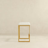 Joel Beige Boucle Counter Stool by Ashcroft Imports at Eve Furniture