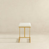 Joel Beige Boucle Counter Stool by Ashcroft Imports at Eve Furniture