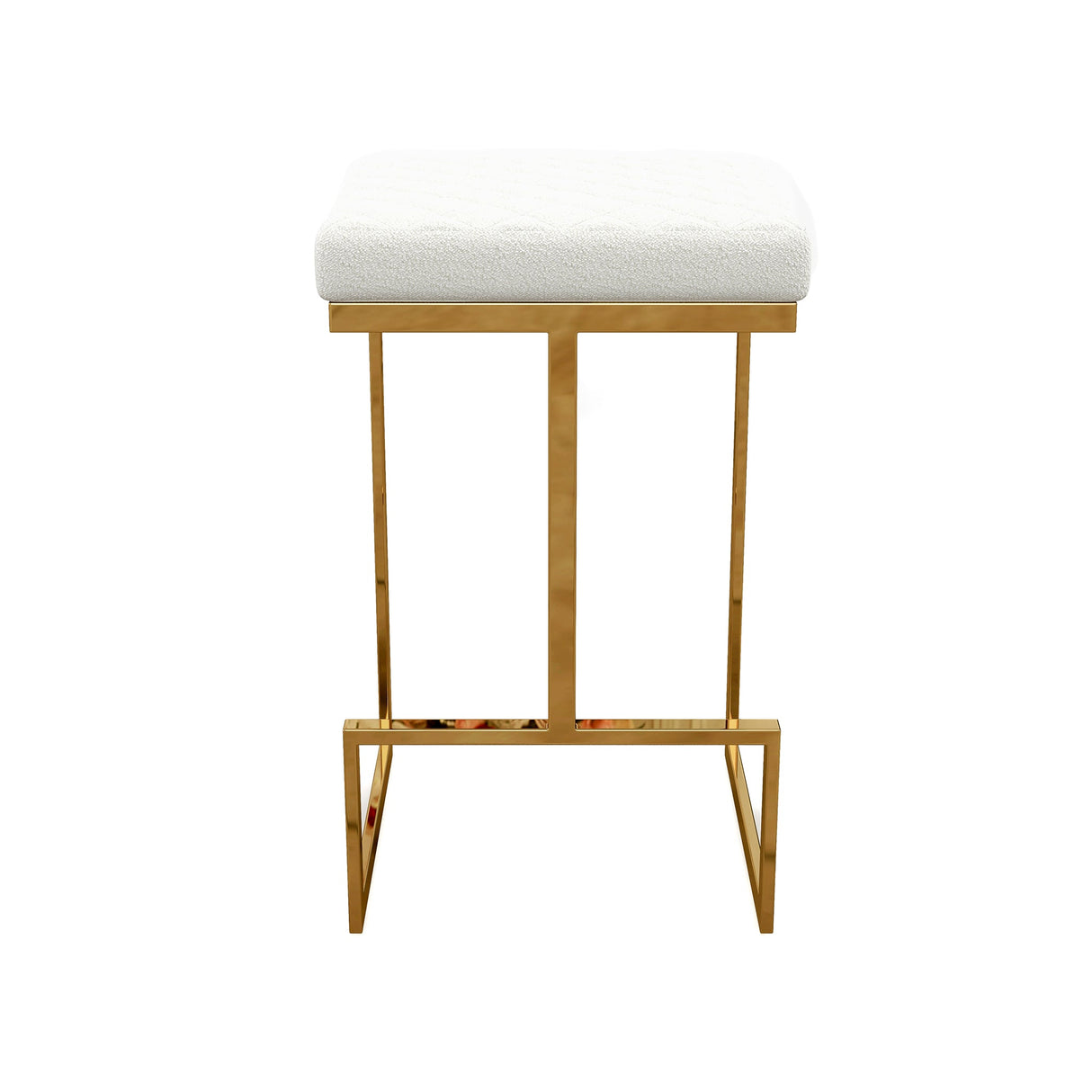 Joel Beige Boucle Counter Stool by Ashcroft Imports at Eve Furniture