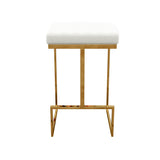 Joel Beige Boucle Counter Stool by Ashcroft Imports at Eve Furniture