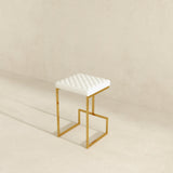 Joel Beige Boucle Counter Stool by Ashcroft Imports at Eve Furniture