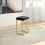 Joel Black Velvet Counter Stool by Ashcroft Imports at Eve Furniture