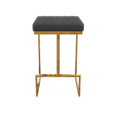 Joel Grey Boucle Counter Stool by Ashcroft Imports at Eve Furniture