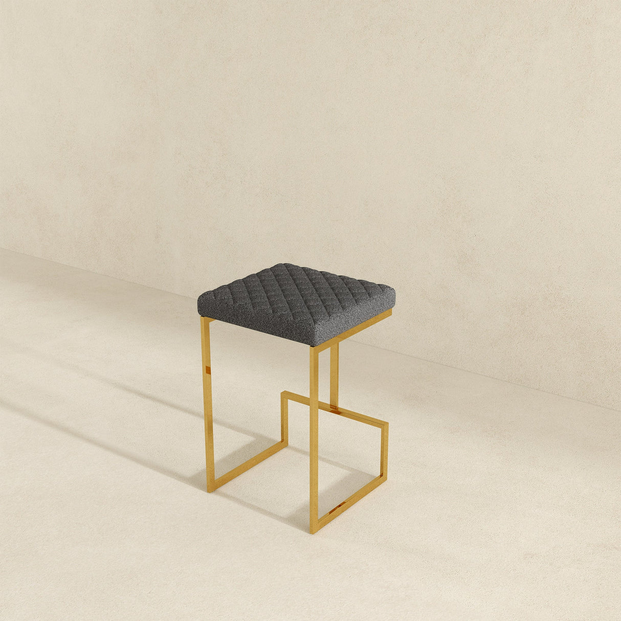 Joel Grey Boucle Counter Stool by Ashcroft Imports at Eve Furniture